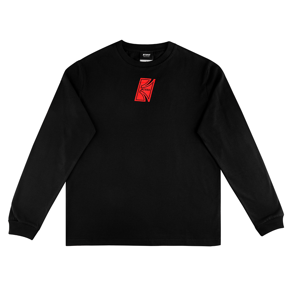 TAMA Long Sleeved T-Shirt Black w/ T Logo